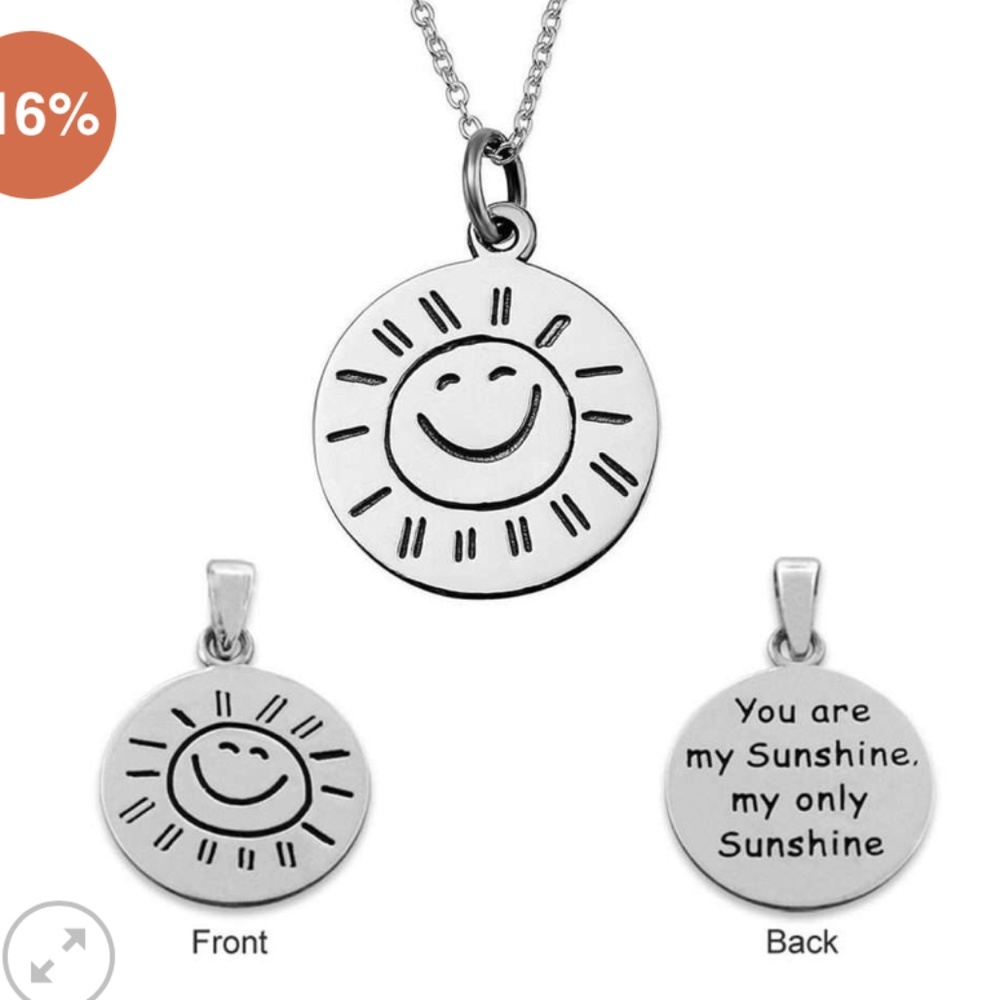 NWT!!! Engraved Inspirational Necklace (Silver)